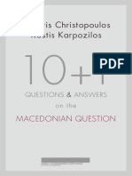 Dimitris Christopoulos Kostis Karpozilos: Macedonian Question