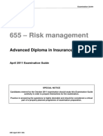 655 - Risk Management: Advanced Diploma in Insurance