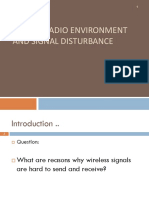 Mobile Radio Environment and Signal Disturbance