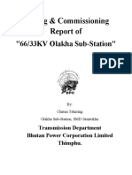 Testing and Commissioning of 66 33 KV Substation PDF