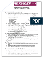 Supplementary Questions Performance Barometer Series - 1 Section - A