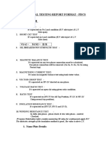 Electrical Testing Report Format - Swyrd