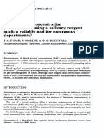 Reliable Tool For: Blood Alcohol Concentration Using Salivary Stick: Departments?