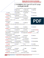 180 bài tập - Cấu tạo từ và từ loại có lời giải chi tiết PDF