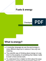 Fuels & Energy: Checkpoint Physics