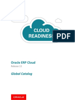 Oracle R13 Cloud Global Catalog