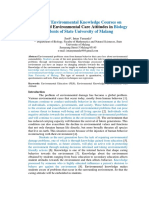 Effect of Environmental Knowledge Courses On Literacy and Environmental Care Attitudes in Biology Students of State University of Malang