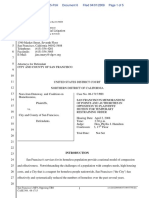 Coalition On Homlessness V City and County of San Francisco 2008 Opposition To TRO