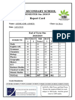 9A Boys Reports