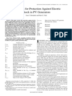 Guidelines For Protection Against Electric Shock in PV Generators