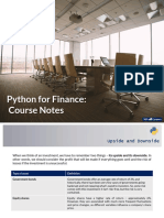 Udemy Python Financial Analysis Slides