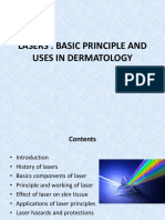 Lasers: Basic Principle and Uses in Dermatology: DR Rohit Kr. Singh Res. (Dermatology) Base Hospital LKO