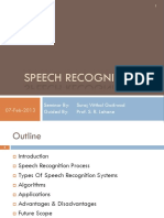 Speech Recognition Seminar