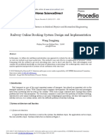 Railway Online Booking System Design and Implement PDF