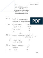 APR-18/ TE/S/ Insem. - 146 T.E. (IT) Systems Programming (2015 Course) (Semester-II) Solution & Marking Scheme