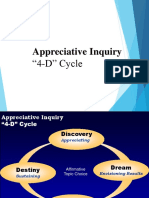 Appreciative Inquiry: "4-D" Cycle