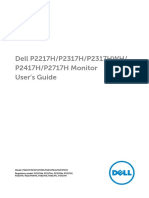 Dell p2717h Monitor User's Guide ENGLEZA