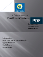 Touchscreen Technology: A Technical Seminar On