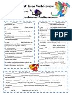 Present and Past Simple Tenses With Key - 36505