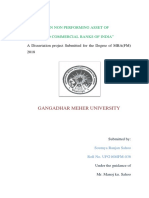 Gangadhar Meher University: A Study On Non Performing Asset of Scheduled Commercial Banks of India"