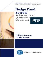 Philip J. Romero - Tucker Balch - Hedge Fund Secrets - An Introduction To Quantitative Portfolio Management-Business Expert Press (2018)