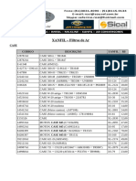 XANFIL - Filtros de Ar: Case Codigo Descrição Xanfil R$