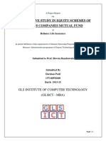 Comparative Study in Equity Schemes of Various Companies Mutual Fund