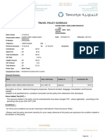 Travel Policy Schedule: Insured Persons