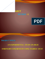 Project Report On Marble Dust