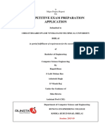 Competitive Exam Preparation Application: in Partial Fulfillment of Requirement For The Award of Degree