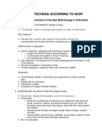 Catechesis According To NCDP