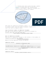 Spherical Trigonometry