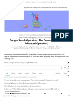 Google Search Operators - The Complete List (42 Advanced Operators) PDF