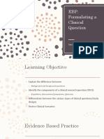 Lecture 3 - Formulating A Clinical Question