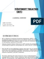 Bilateral Investment Treaties (BIT) : A General Overview