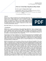 Simulation of Bubbly Flow in A Vertical Pipe Using Discrete Phase Model