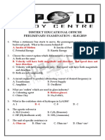 Deo Exam Answer Key 2019