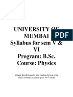 4.222 Regarding Revised Syllabus For T.Y.B.sc - Physics Sem V VI A.Y. 2017 18