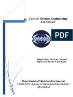 Control System Engineering: Lab Manual