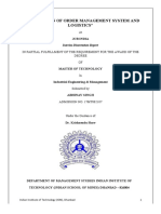 Optimisation of Order Management System and Inbound Logistics Fina