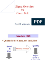 Six Sigma Overview For Green Belt: Prof. B. Majumdar