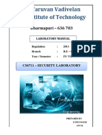 CS6711 Security Lab Manual PDF