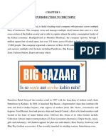 1.1 Introduction To The Topic: Big Bazaar Store