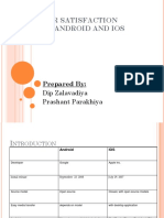 Consumer Satisfaction Towards Android and Ios: Prepared by