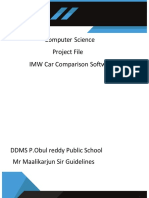 Computer Science Project File IMW Car Comparison Software