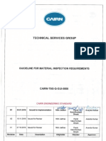 CAIRN TSG Q GUI 0005 B1 Guideline For Material Inspection Requirements