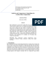 Analysis and Comparison of Algorithms For Lossless Data Compression