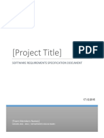 SRS Document Template