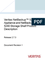 Veritas NetBackup 5240 Appliance and NetBackup 5240 Storage Shelf Product Description