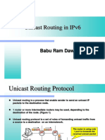 Unicast Routing in Ipv6: Babu Ram Dawadi